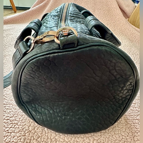 Alexander Wang Rocco Duffle Bag Purse Black Rose Gold - Picture 7 of 11